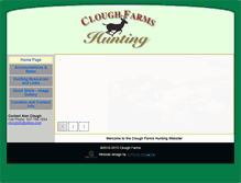Tablet Screenshot of cloughfarmshunting.com